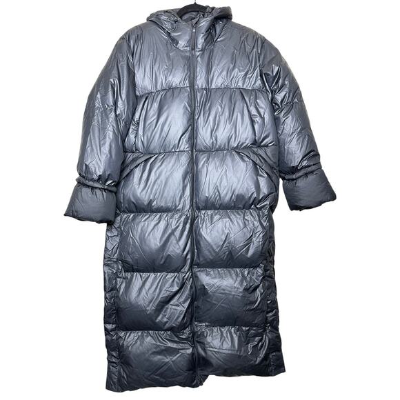 Adidas Big Baffle Long Puffer Down Coat Black IV9770 Size Large NWT $300 - Picture 3 of 10